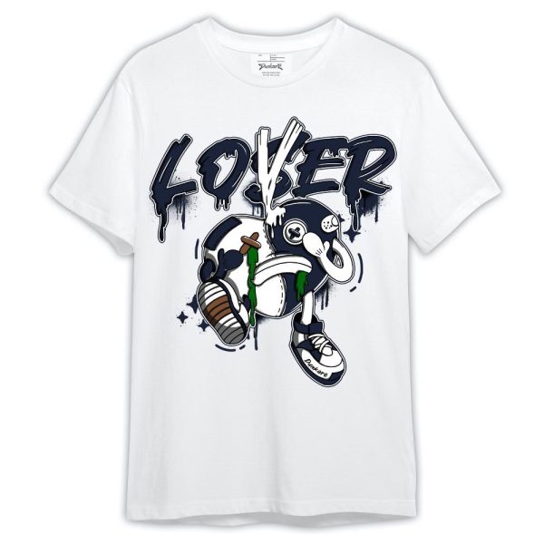 Midnight Navy 13s Shirt, Graphic Loser Lover Heart Shirt Outfit Matching Jordan Shirt Jezsport.com