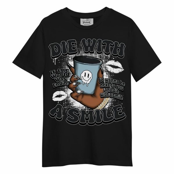 Chambray 7s Shirt, Die With A Smile Graphic Unisex Shirt Matching Jordan Shirt Jezsport.com