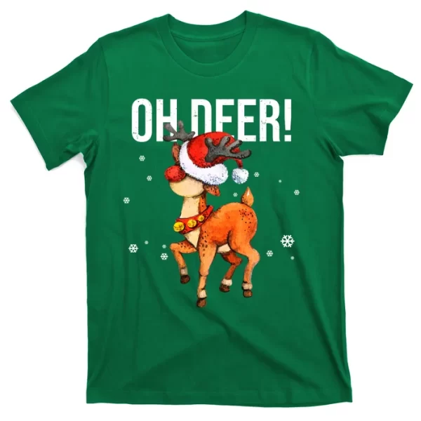 Oh Deer Christmas Holiday Vintage Gift T Shirt For Men, Christmas Shirt For Girl Jezsport.com