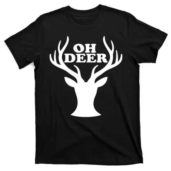 Oh Deer Funny Christmas T Shirt For Men, Christmas Shirt For Girl Jezsport.com