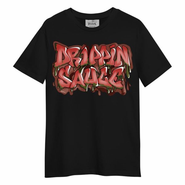 Dune Red 13s Shirt, Drippin Sauce Typography Shirt Outfit Unisex Shirt Matching Jordan Shirt Jezsport.com