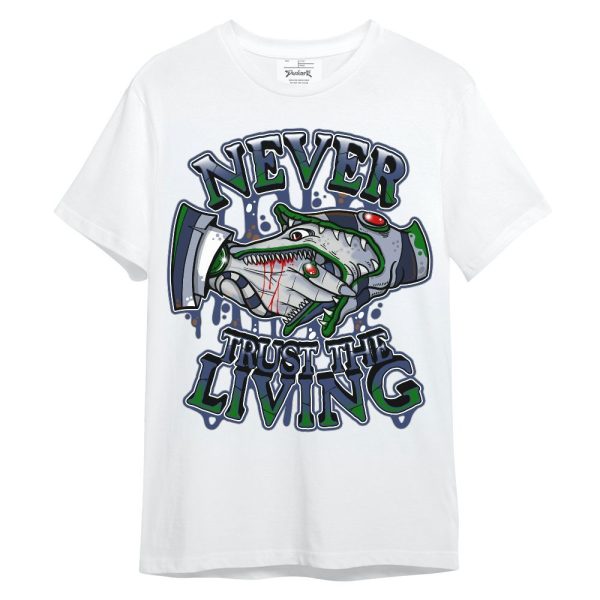 Midnight Navy 13s Shirt - Never Trusting Living Halloween Graphic Unisex Shirt Matching Jordan Shirt Jezsport.com