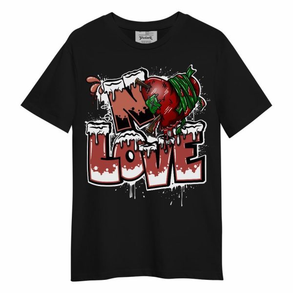 Dune Red 13s Shirt, Drip No Love Unisex Shirt Matching Jordan Shirt Jezsport.com