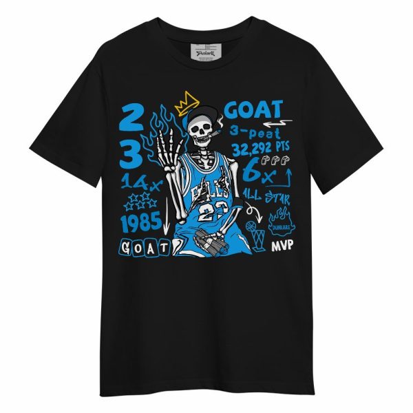 Black University Blue 2022 13s Shirt, Number 23 G.0.A.T Streetwear Unisex Shirt Matching Jordan Shirt Jezsport.com