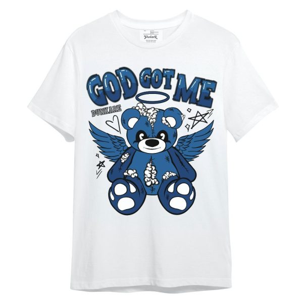 French Blue 13s Shirt - Gods Guides Me Bear Unisex Shirt Matching Jordan Shirt Jezsport.com