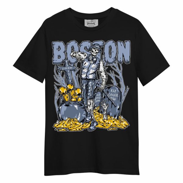 Retro Blue Grey 13s Shirt - Goldrush Skeleton Unisex Shirt Matching Jordan Shirt Jezsport.com