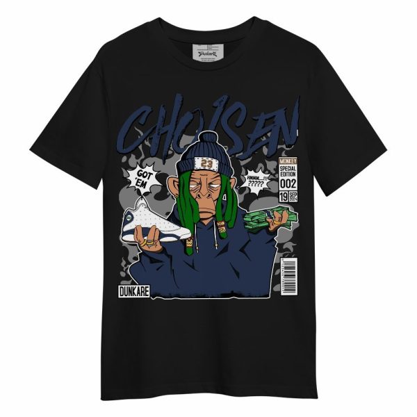 Midnight Navy 13s Shirt, Monkey Chosen Got Em Unisex Shirt Matching Jordan Shirt Jezsport.com