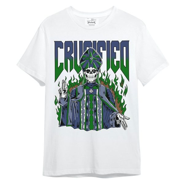 Midnight Navy 13s Shirt - Crucified Skeleton Unisex Shirt Matching Jordan Shirt Jezsport.com