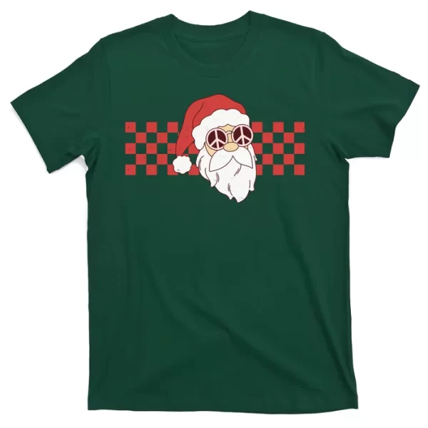 Retro Groovy Santa Claus Christmas T Shirt For Men, Christmas Shirt For Girl Jezsport.com