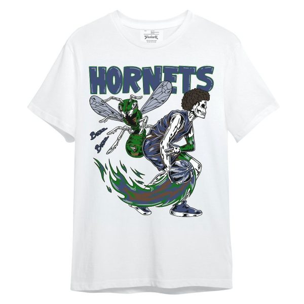 Midnight Navy 13s Shirt - Hornet Skeleton Unisex Shirt Matching Jordan Shirt Jezsport.com