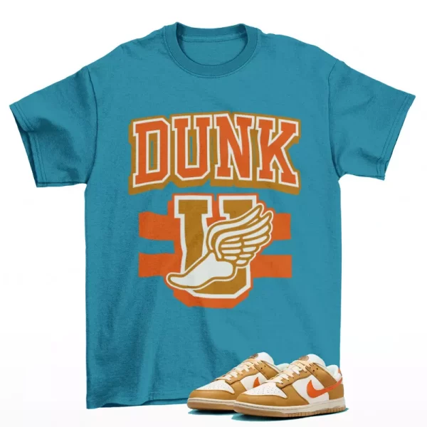 Dunk University Shirt Aqua to Match Dunk Low Be the One HM3729-181 Jezsport.com