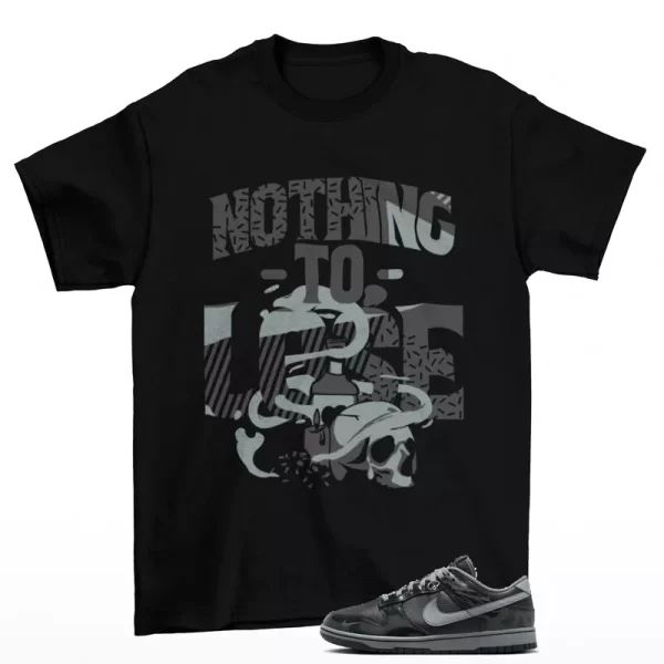 Nothing to Lose Sneaker Shirt Black to Match Dunk Low Berlin FZ3053-001 Jezsport.com