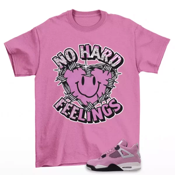 Feelings Sneaker Shirt Pink to Match Jordan 4 Retro Orchid AQ9129-501 Jezsport.com