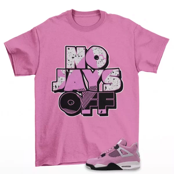 Jay All Day Sneaker Shirt Pink to Match Jordan 4 Retro Orchid AQ9129-501 Jezsport.com