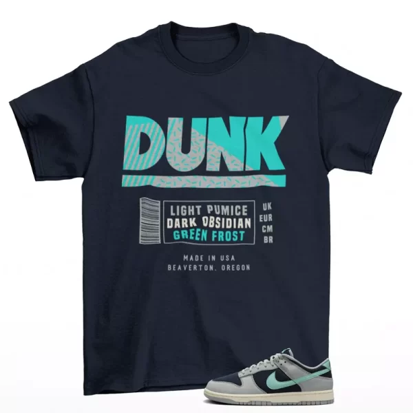 Sneaker Label Shirt to Match Dunk Low Light Pumice Green Frost FB8895-001 Jezsport.com