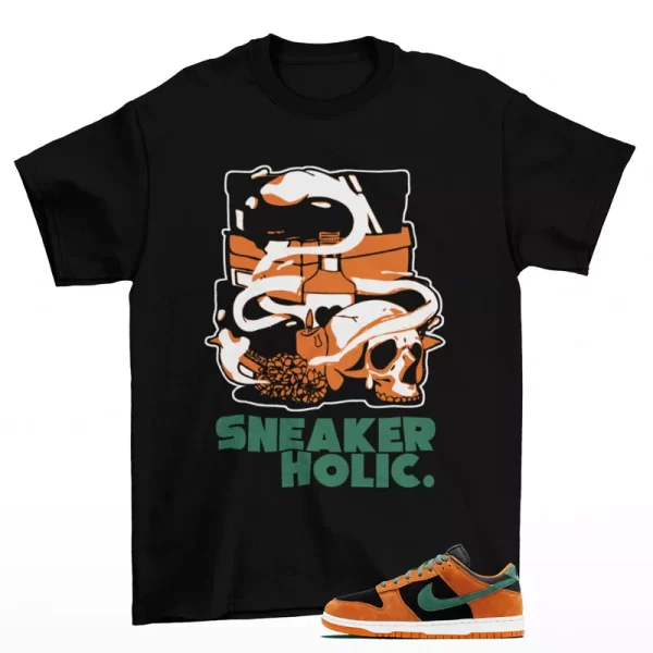 Sneaker Holic Shirt Black to Match Dunk Low Ceramic DA1469-001 Jezsport.com