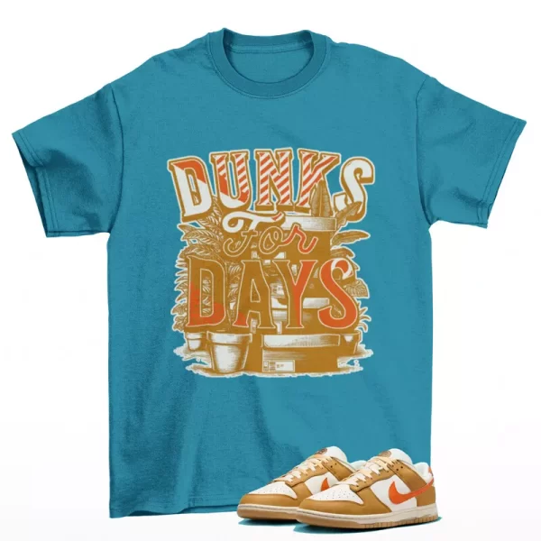 Stacked Sneaker Shirt Aqua to Match Dunk Low Be the One HM3729-181 Jezsport.com