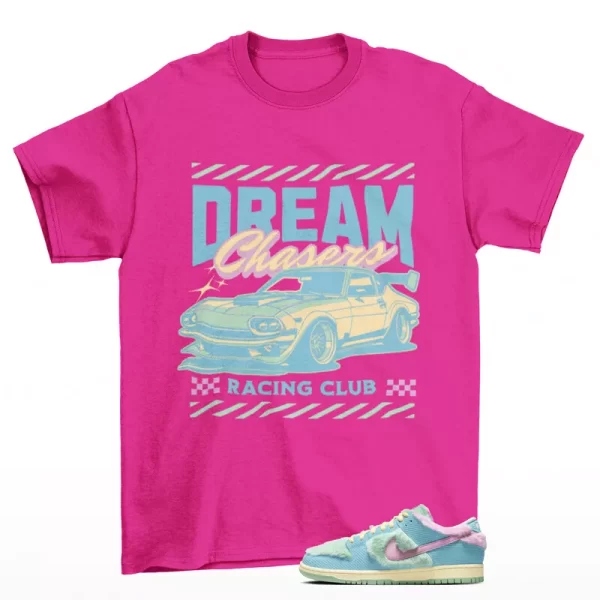 Dream Chaser Sneaker Shirt Pink to Match SB Dunk Low Verdy Visty FN6040-400 Jezsport.com