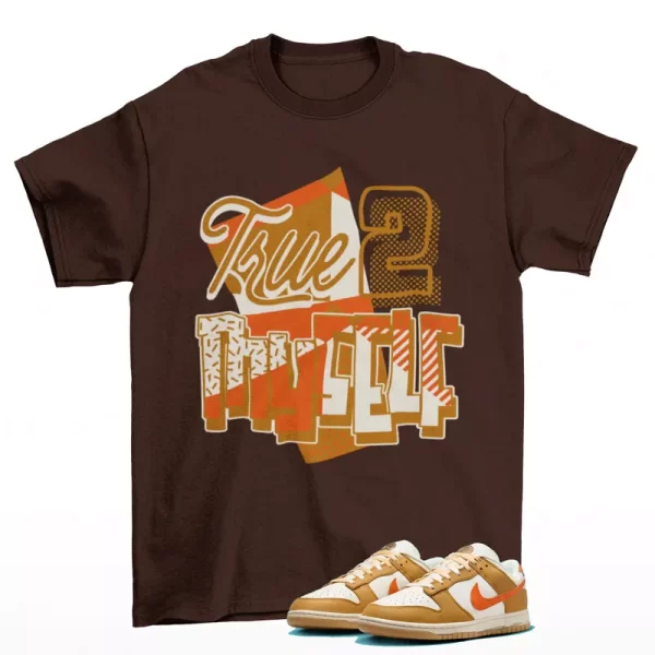 Stay True Sneaker Shirt Brown to Match Dunk Low Be the One HM3729-181 Jezsport.com