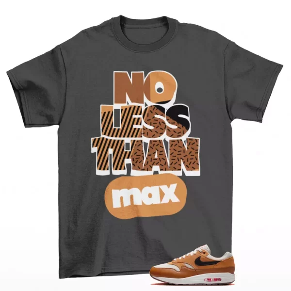 No Less Sneaker Shirt Grey to Match Air Max 1 Flax British Tan FZ5808-004 Jezsport.com