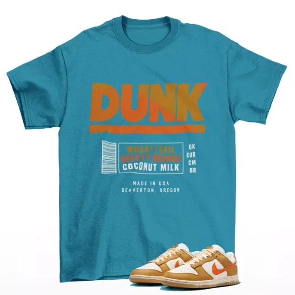 Sneaker Label Shirt Aqua to Match Dunk Low Be the One HM3729-181 Jezsport.com