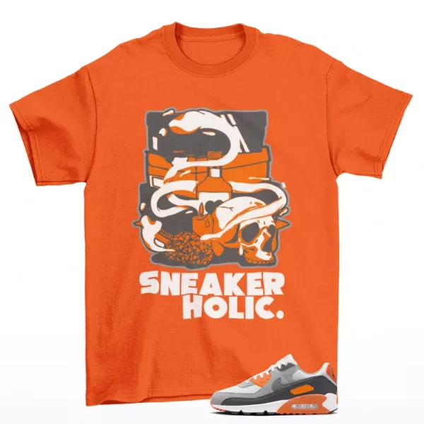 Sneaker Holic Shirt to Match Air Max 90 Safety Orange DM0029-108 Jezsport.com