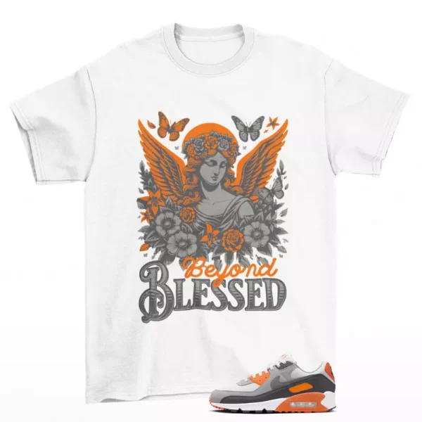 Blessed Sneaker Shirt White to Match Air Max 90 Safety Orange DM0029-108 Jezsport.com