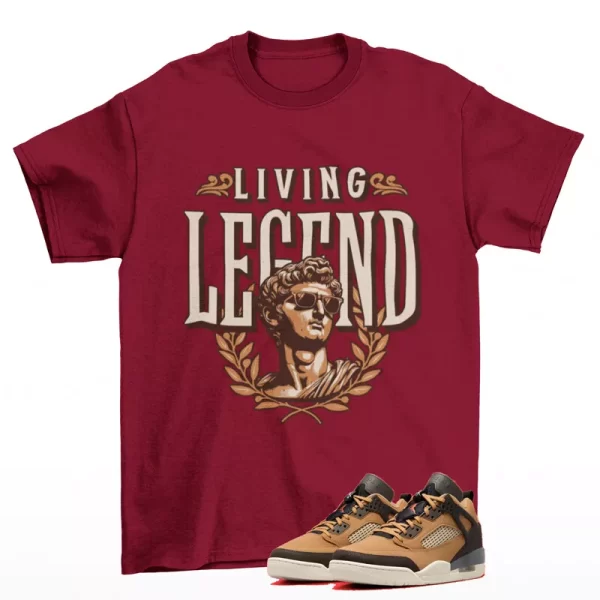 Legend Sneaker Shirt to Match Jordan Spizike Low Flax FQ1759-202 Jezsport.com