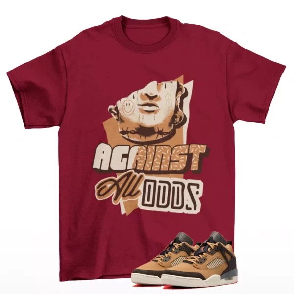 All Odds Sneaker Shirt to Match Jordan Spizike Low Flax FQ1759-202 Jezsport.com