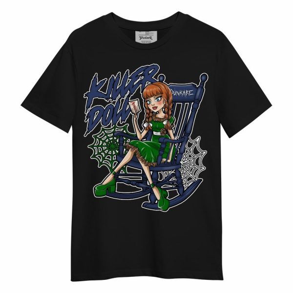 Midnight Navy 13s Shirt - Killer Doll-A Halloween Unisex Shirt Matching Jordan Shirt Jezsport.com