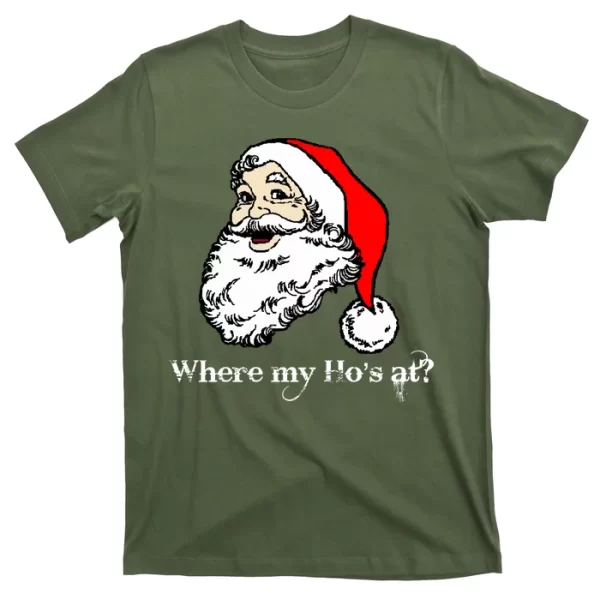 Santa's Ho Funny Christmas T Shirt For Men, Christmas Shirt For Girl Jezsport.com