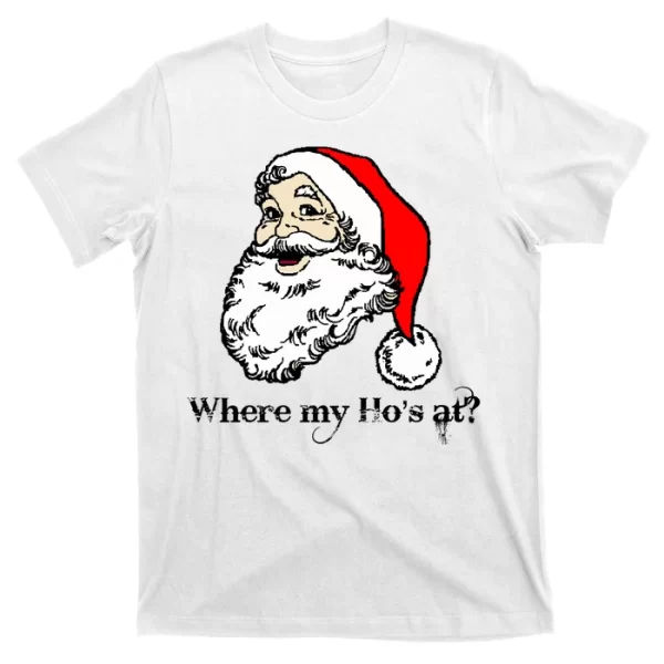 Santa's Ho Funny Christmas T Shirt For Men, Christmas Shirt For Girl Jezsport.com