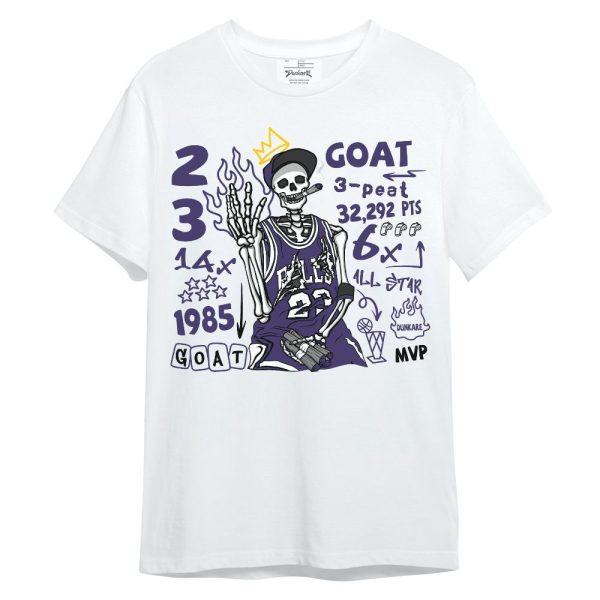 Retro Court Purple 13s Shirt, Number 23 G.0.A.T Streetwear Unisex Shirt Matching Jordan Shirt Jezsport.com