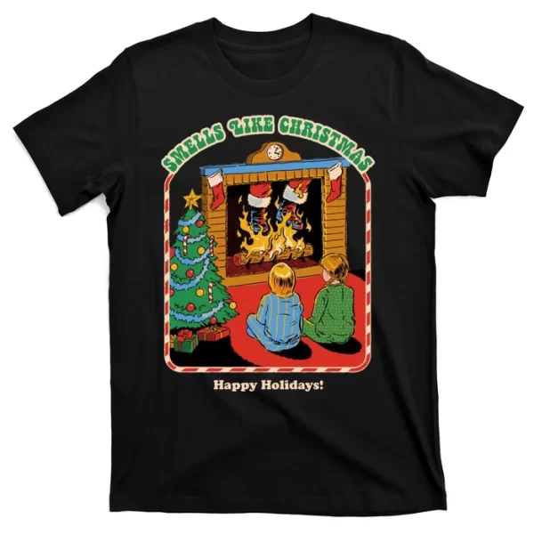 Smells Like Christmas Happy Holidays T Shirt For Men, Christmas Shirt For Girl Jezsport.com