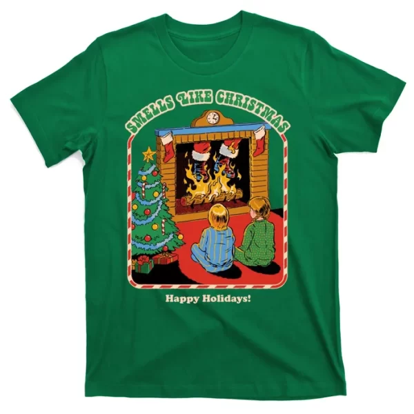 Smells Like Christmas Happy Holidays T Shirt For Men, Christmas Shirt For Girl Jezsport.com