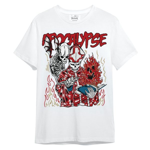 OG Varsity Red 17s Shirt - Apocalypse Skeleton Unisex Shirt Matching Jordan Shirt Jezsport.com