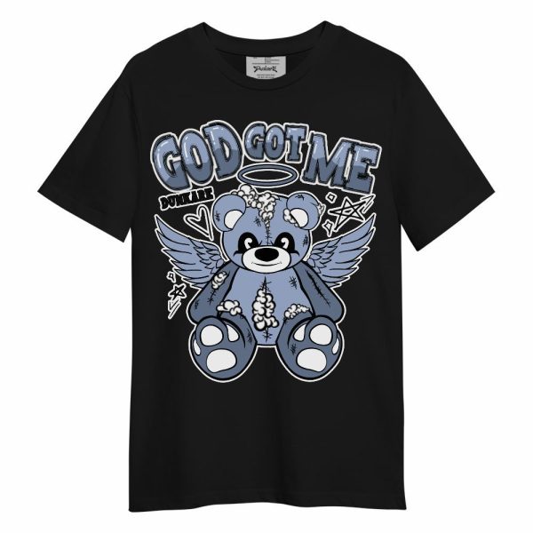 Retro Blue Grey 13s Shirt - Gods Guides Me Bear Unisex Shirt Matching Jordan Shirt Jezsport.com