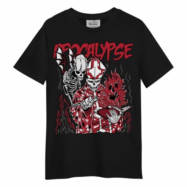 Red Flint 13s Shirt - Apocalypse Skeleton Unisex Shirt Matching Jordan Shirt Jezsport.com