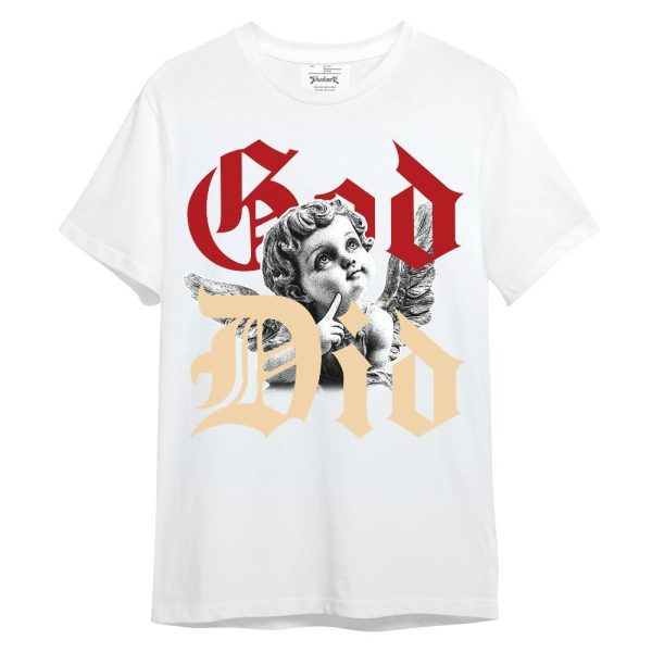 Dunk Low Strawberry Waffle Shirt, God Did Angel Unisex Shirt Matching Jordan Shirt Jezsport.com