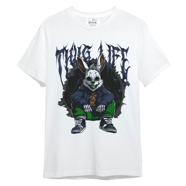 Midnight Navy 13s Shirt, Thug Life Bunny Unisex Shirt Matching Jordan Shirt Jezsport.com