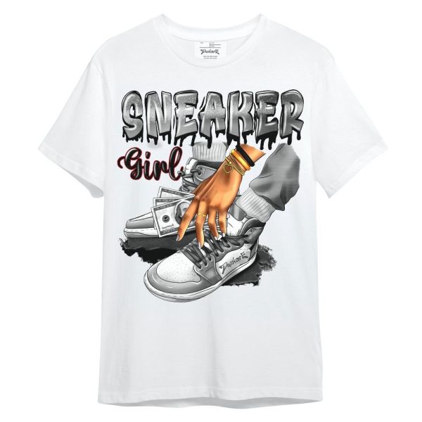 Metallic Silver 14s Shirt, SNEAKER Girl Money Drip Unisex Shirt Matching Jordan Shirt Jezsport.com