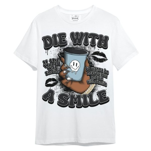 Chambray 7s Shirt, Die With A Smile Graphic Unisex Shirt Matching Jordan Shirt Jezsport.com