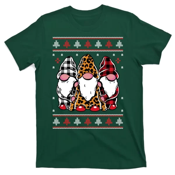 Ugly Christmas Gnomes T Shirt For Men, Christmas Shirt For Girl Jezsport.com