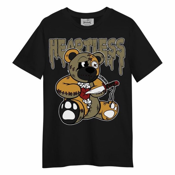 Black Olive 7s Shirt - Heartless Bear Unisex Shirt Matching Jordan Shirt Jezsport.com