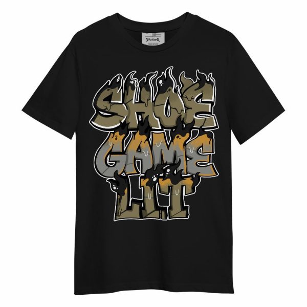 Black Olive 7s Shirt - Shoe Game Lit Graphic Unisex Shirt Matching Jordan Shirt Jezsport.com