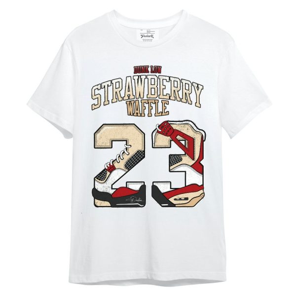 Dunk Low Strawberry Waffle Shirt, Number 23 4s Unisex Shirt Matching Jordan Shirt Jezsport.com