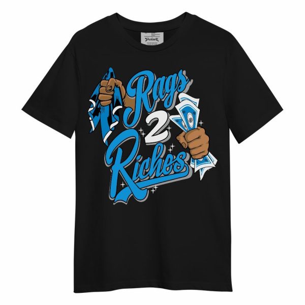 Black University Blue 2022 13s Shirt, Rag 2 Riches Unisex Shirt Matching Jordan Shirt Jezsport.com