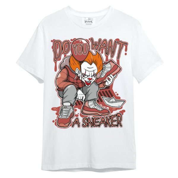 Dune Red 13s Shirt - Clown Scary Sneakers Halloween Graphic Unisex Shirt Matching Jordan Shirt Jezsport.com