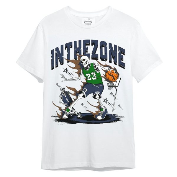 Midnight Navy 13s Shirt, 23 G.O.A.T Skeleton Basketball Unisex Shir Matching Jordan Shirt Jezsport.com