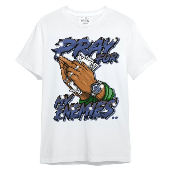 Midnight Navy 13s Shirt - Prayed For Enemies Graphic Unisex Shirt Matching Jordan Shirt Jezsport.com